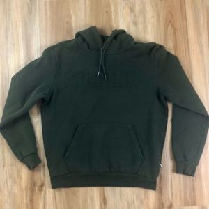 Puma Olive Green 3-D Textured Unisex Hoodie